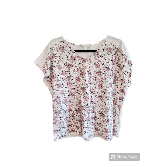 Charter Club Cotton Short-Sleeve Dolman Top White With Matching Pants - Picture 1 of 4